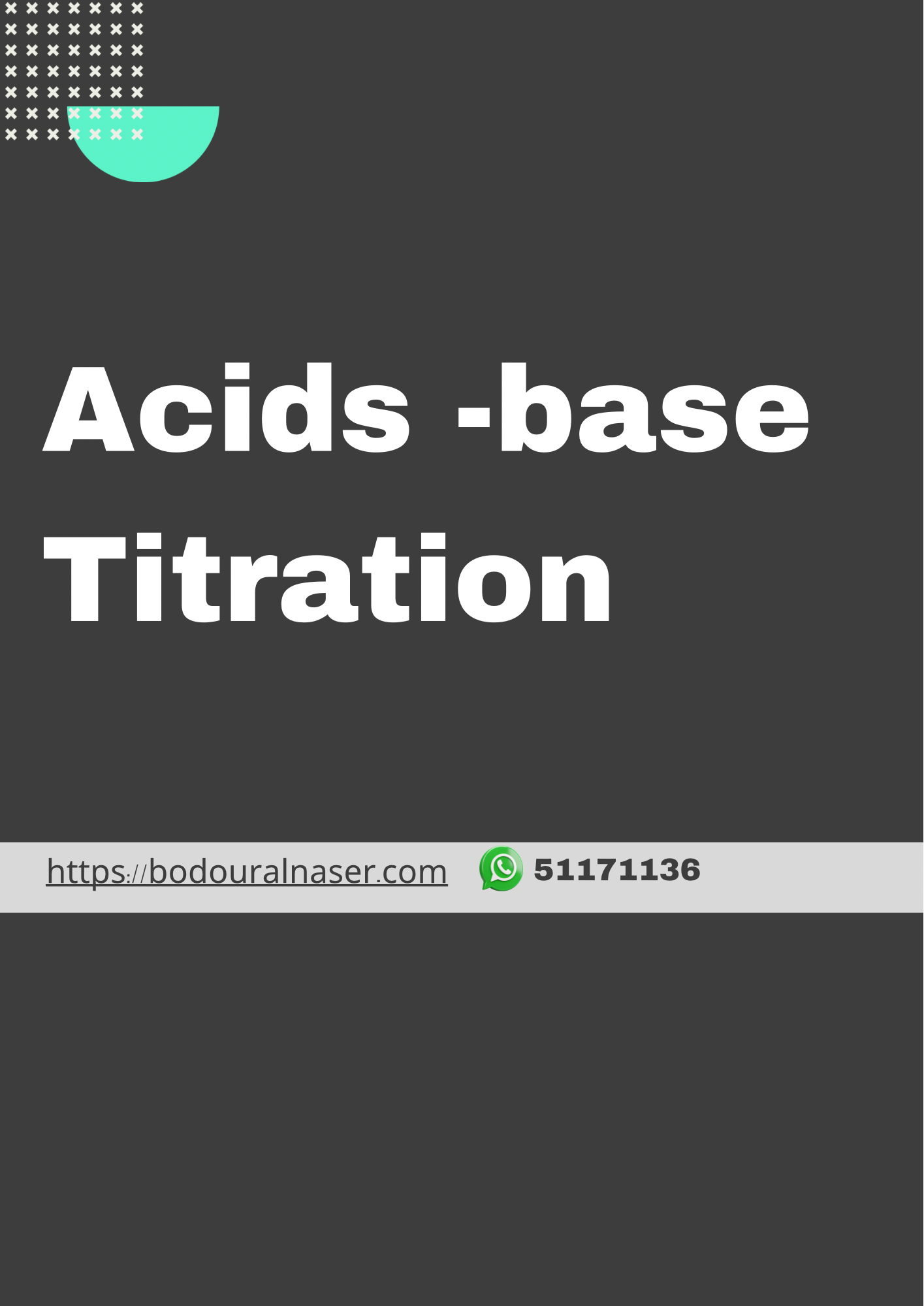 Acid – Base titration