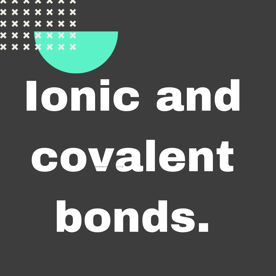 Chemical bonds