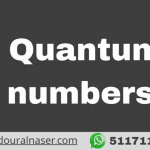 Quantum numbers